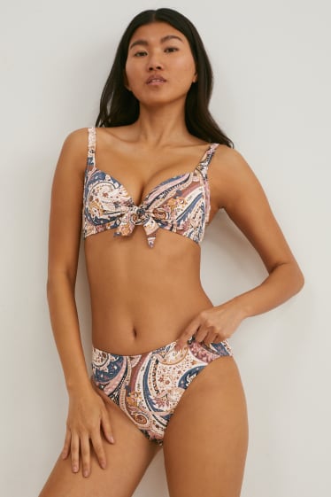 Dames - Bikinibroekje - mid waist - LYCRA® XTRA LIFE™ - beige