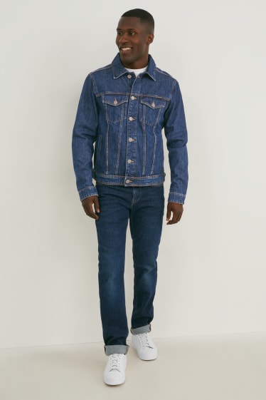 Heren - Spijkerjasje - jeansdonkerblauw