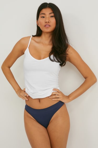 Donna - Confezione da 3 - perizoma - seamless - bianco