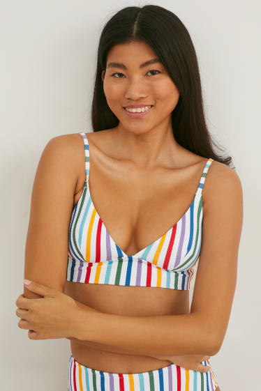 Mujer - Top de bikini - triangular - con relleno - LYCRA® XTRA LIFE™ - blanco