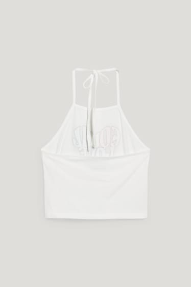 Clockhouse Girls - CLOCKHOUSE - top taglio corto - PRIDE - bianco