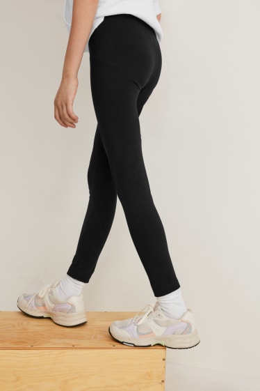 Kids Girls - Set van 3 - legging - zwart
