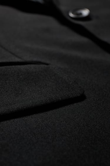 Pánské - Oblekové sako - body fit - stretch - LYCRA® - černá