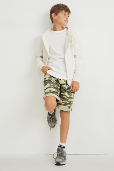 Garçons - Shorts cargo - camouflage