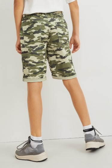Garçons - Shorts cargo - camouflage