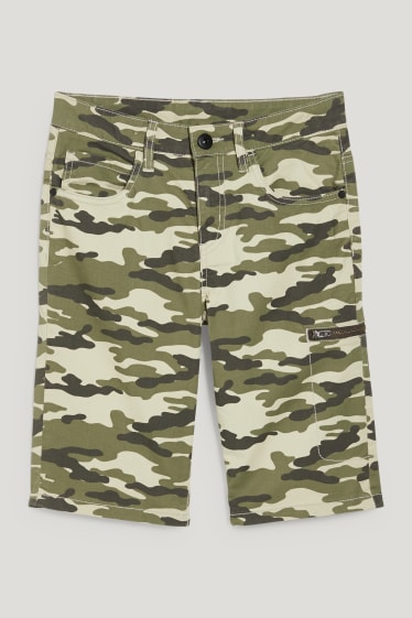 Garçons - Shorts cargo - camouflage