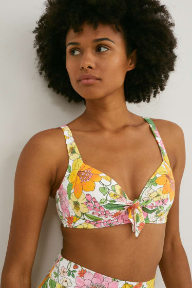 Women - Bikini top - padded - non-wired - LYCRA® XTRA LIFE™ - multicoloured