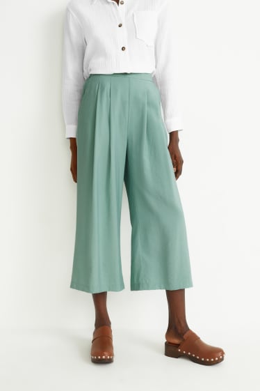 Femmes - Jupe-culotte - high waist - vert