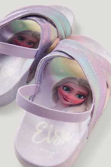 Filles - La Reine des Neiges - sandales de bain - finition brillante - violet clair