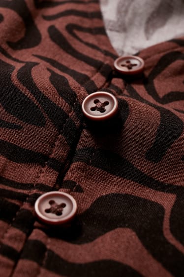 Clockhouse femme - CLOCKHOUSE - robe - à motif - marron