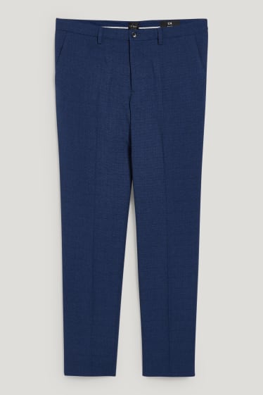 Pánské - Oblekové kalhoty - slim fit - Flex - LYCRA® - tmavomodrá