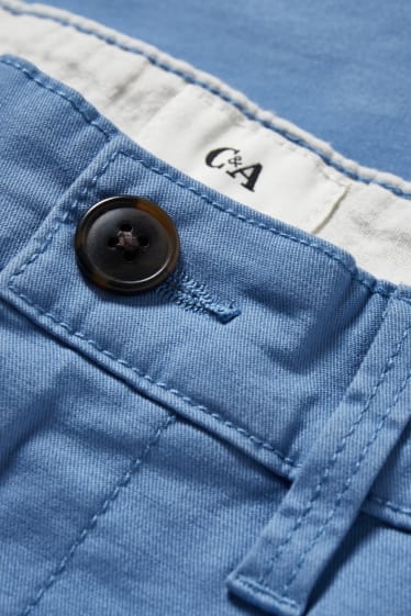 Pánské - Kalhoty chino - regular fit - LYCRA® - modrá