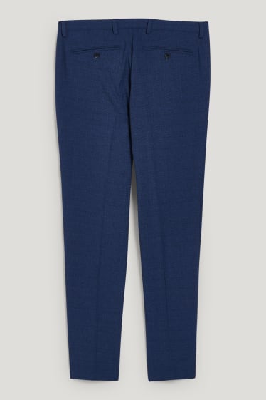 Pánské - Oblekové kalhoty - slim fit - Flex - LYCRA® - tmavomodrá