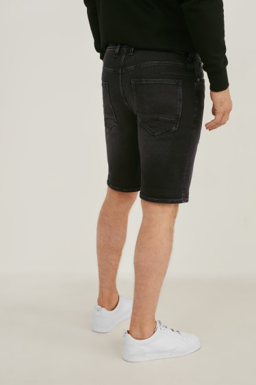 Hommes - Bermuda en jean - Flex jog denim - jean gris foncé