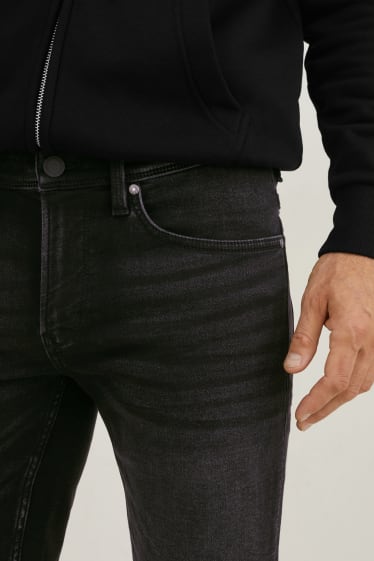 Hommes - Bermuda en jean - Flex jog denim - jean gris foncé