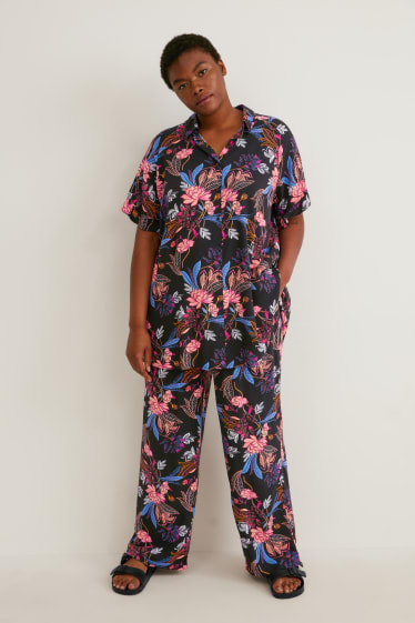 Damen - Bluse - schwarz