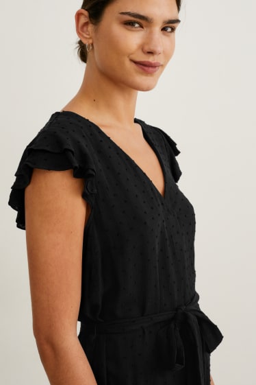 Dames - Kokerjurk - zwart