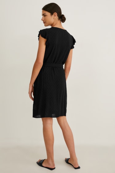 Dames - Kokerjurk - zwart