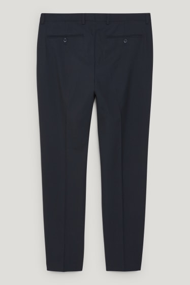 Hommes - Pantalon de costume - body fit - Flex - LYCRA® - bleu foncé