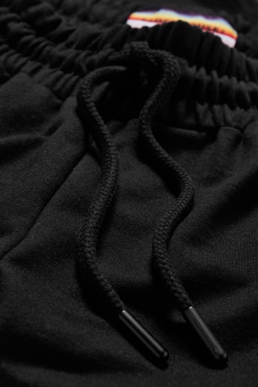 Exclu web - CLOCKHOUSE - shorts en molleton - unisexe - PRIDE - noir