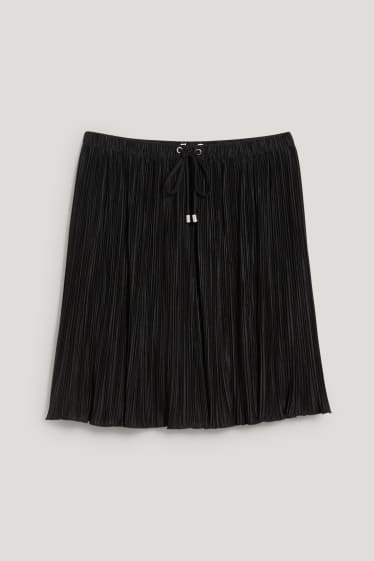 Mujer - Falda plisada - reciclada - negro