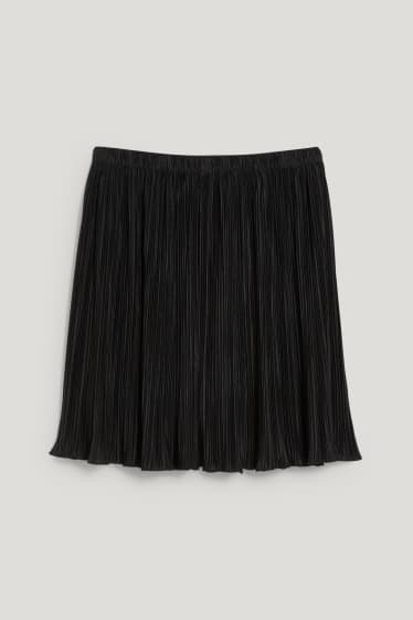 Mujer - Falda plisada - reciclada - negro