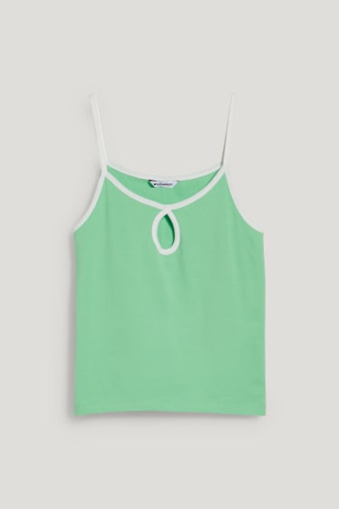 Exclusivo online - CLOCKHOUSE - top - verde claro