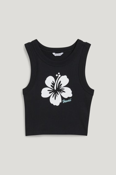 Clockhouse Girls - CLOCKHOUSE - cropped top - black