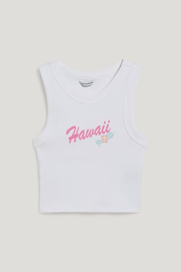 Clockhouse Girls - CLOCKHOUSE - cropped top - white