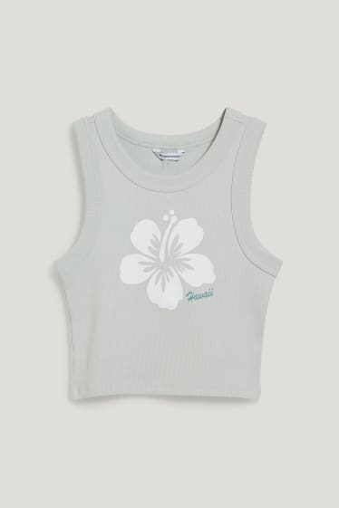 Clockhouse Girls - CLOCKHOUSE - cropped top - mint green
