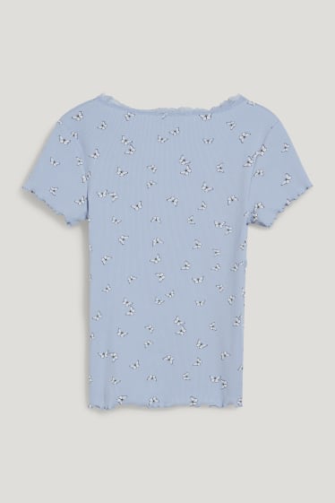 Clockhouse Girls - CLOCKHOUSE - Recover™ - T-shirt - patterned - light blue