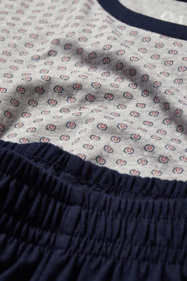 Men - Short pyjamas - light gray-melange
