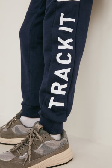 Niños - Pack de 2 - pantalones de deporte - azul oscuro