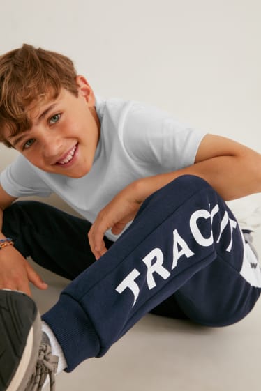 Niños - Pack de 2 - pantalones de deporte - azul oscuro