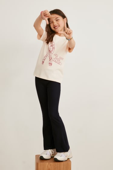 Kids Girls - Set van 2 - legging - zwart