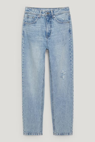 Clockhouse Girls - CLOCKHOUSE - mom jeans - high waist - denim-light blue