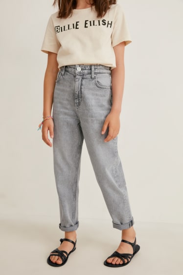 Kids Girls - Relaxed Jeans - jeans-hellgrau