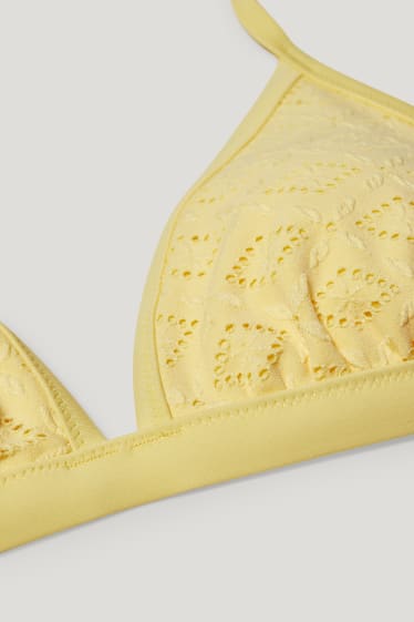 Mujer - Top de bikini - triangular - con relleno - LYCRA® XTRA LIFE™ - amarillo