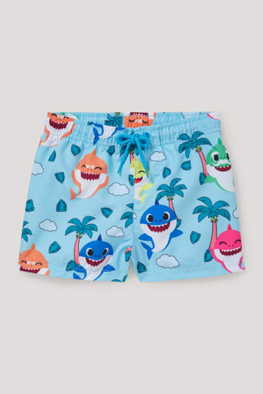 Nadó nen - Banyador baby shark - blau clar