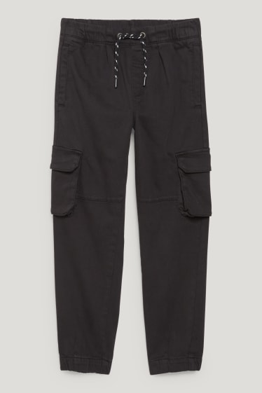 Niños - Pantalón cargo - negro