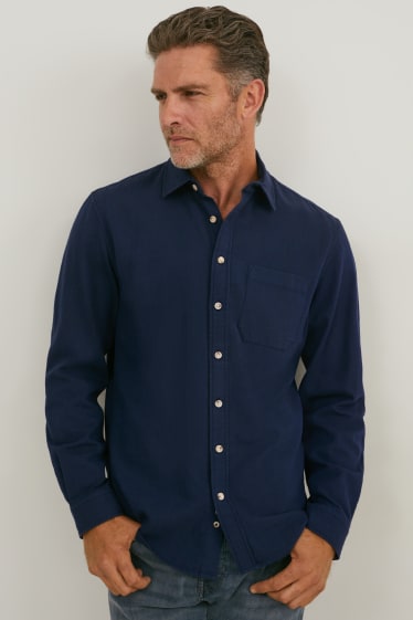 Herren - Hemd - Regular Fit - Kent - dunkelblau