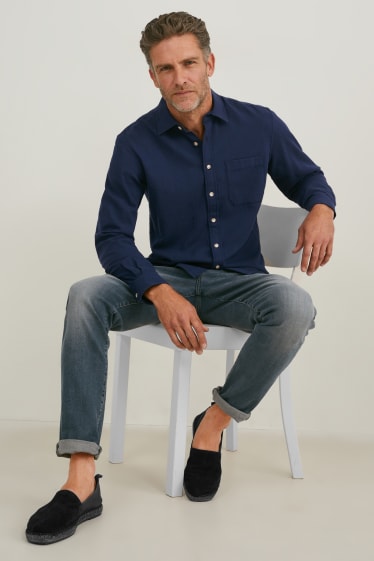 Herren - Hemd - Regular Fit - Kent - dunkelblau