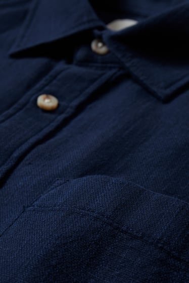 Herren - Hemd - Regular Fit - Kent - dunkelblau