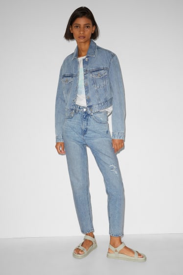 Clockhouse Girls - CLOCKHOUSE - mom jeans - high waist - denim-light blue