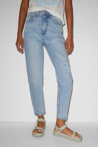 Clockhouse Girls - CLOCKHOUSE - mom jeans - high waist - denim-light blue