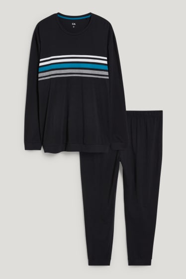 Herren XL - Pyjama - schwarz