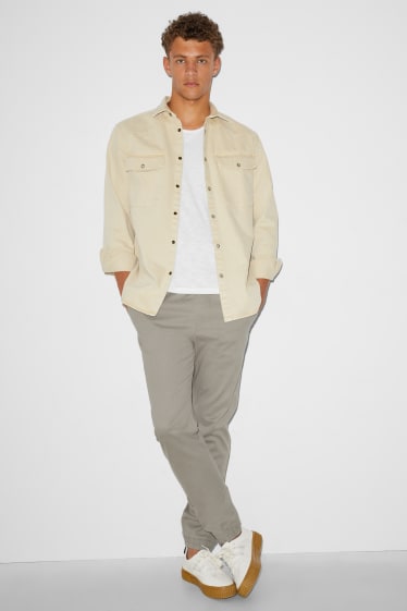 Clockhouse homme - CLOCKHOUSE- pantalon - jambes fuselées - kaki