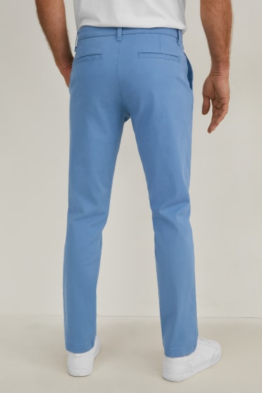 Uomo - Pantaloni chino - regular fit - LYCRA® - blu