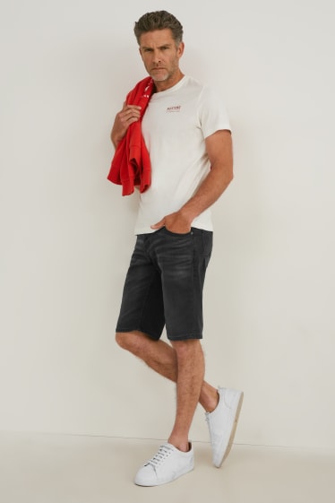 Uomo - MUSTANG - shorts di jeans - Chicago - jeans grigio