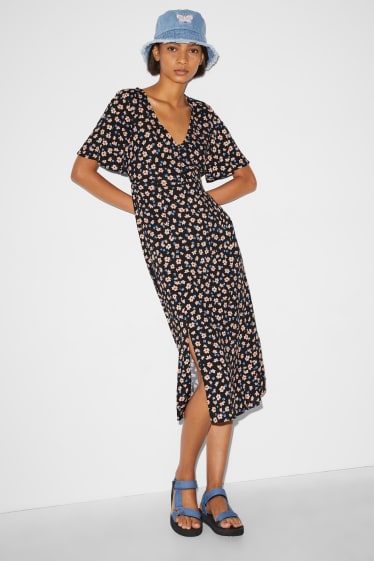 Clockhouse femme - CLOCKHOUSE - robe - à fleurs - noir